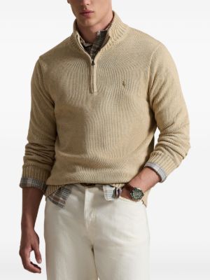 Pull POLO RL brodé et zippé