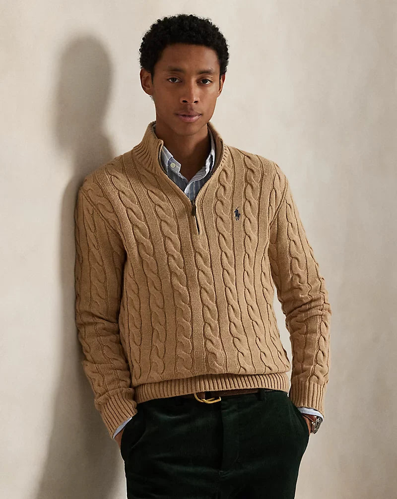 ACHETEZ 1 OBTENEZ 2 - Pull POLO RL en tricot avec fermeture éclair