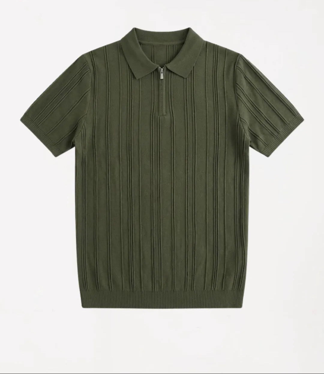 Camisa Polo Malha Meio Zíper