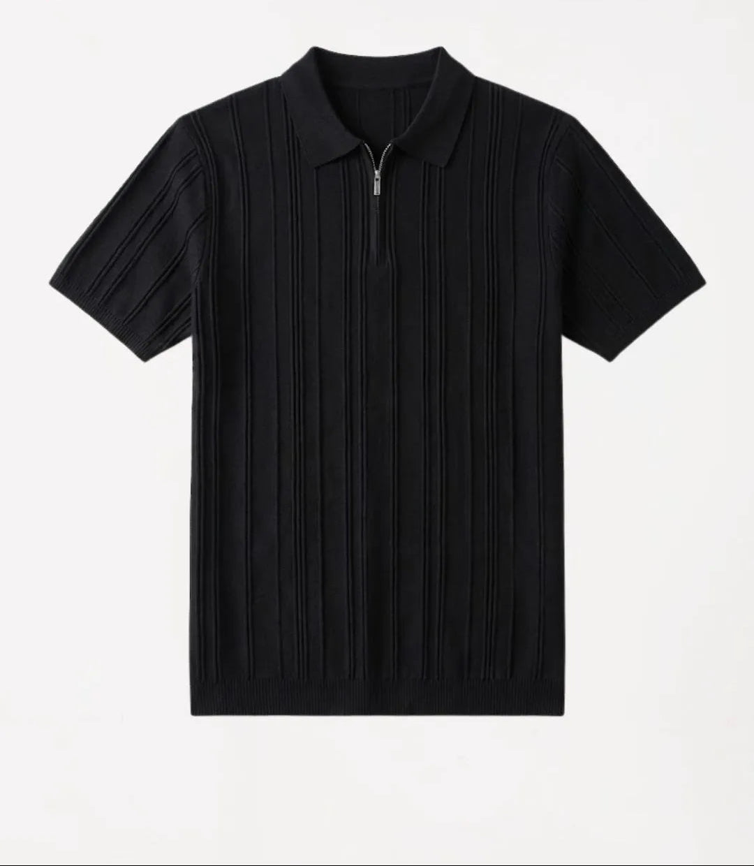 Camisa Polo Malha Meio Zíper