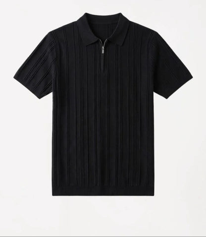 Camisa Polo Malha Meio Zíper