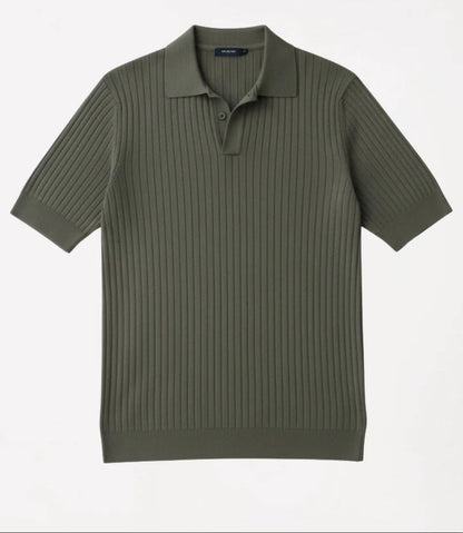 Polo em Malha Canelada Premium