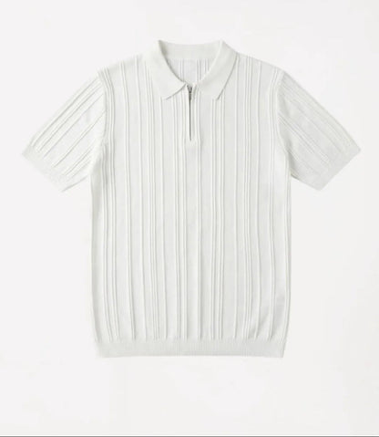 Camisa Polo Malha Meio Zíper