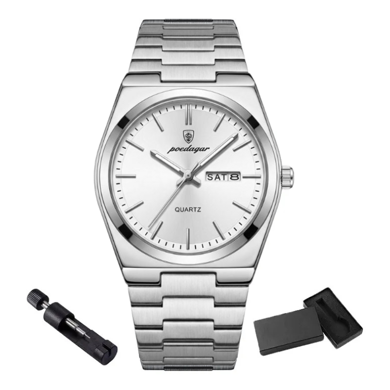 OFERTA - Relógio Poedagar Prestige e com Chave Reguladora de Pulseira de Relógio
