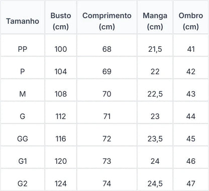 Polo Meio Zíper Texturizada