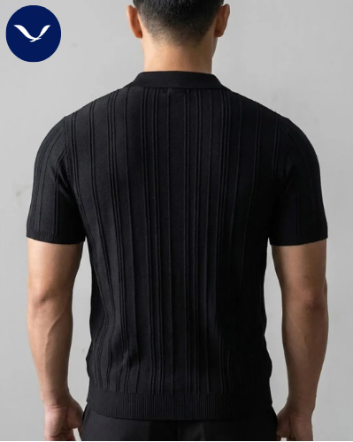 Camisa Polo Malha Meio Zíper