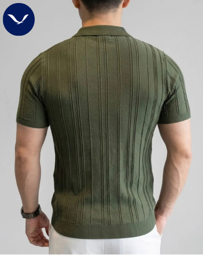 Camisa Polo Malha Meio Zíper